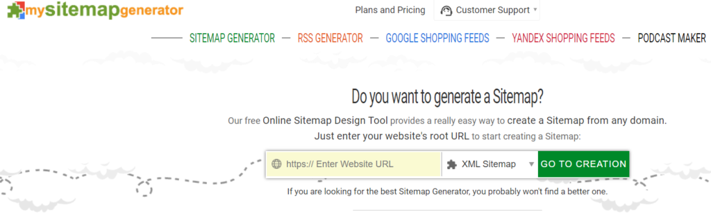 My Sitemap Generator